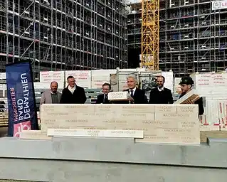 Laying of the first stone of an eco-responsible residence